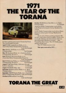1971 Year Of The Torana