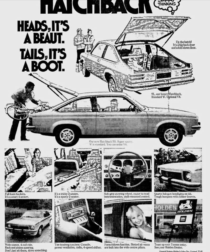 1976 LX Hoden Torana SLR 3300 Six 4.2 V8 Aussie Original Magazine  Advertisement
