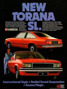 1978 GM-H Print Media Advert; Holden UC Torana SL Sedan & Hatchback.
