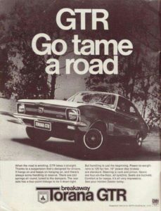 GTR Torana Advertisement